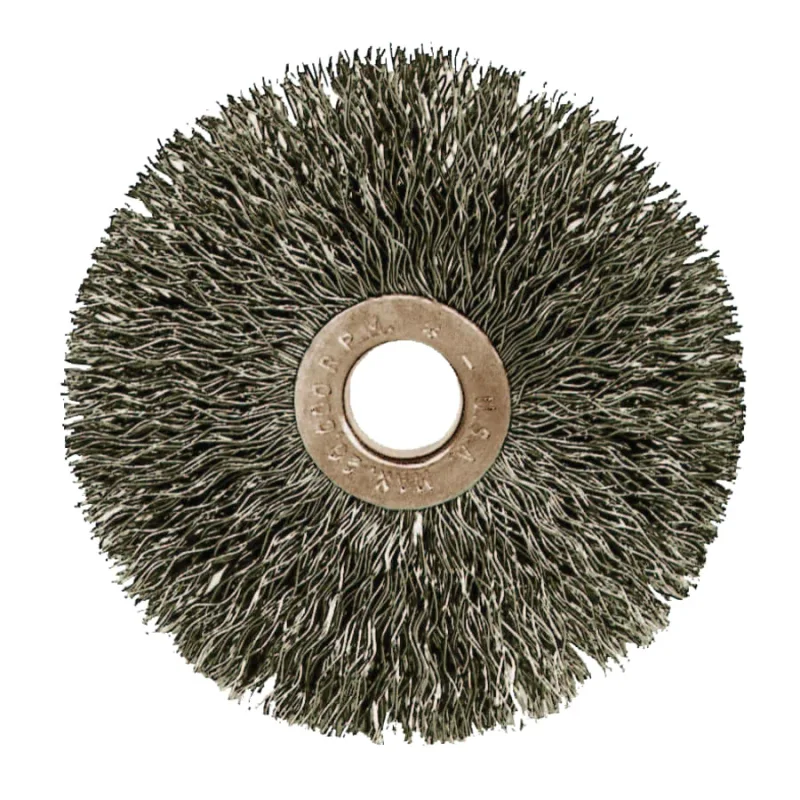 Copper Center™ Small Wire Wheel, 1 1/4 in D x 1/4 W, .008 Steel Wire, 20,000 rpm