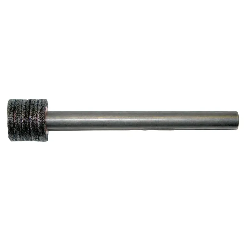 Bore-Rx 1 in dia Internal Brush Deburring Tool, 0.006 in Crimped Steel Wire Fill, 3/8 in Stem