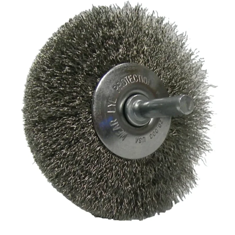 Narrow Face Concave Wire Wheel, 3 in D