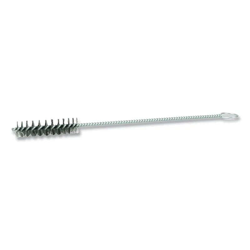 Single-Spiral Single-Stem Power Tube Brush, 1/2 in, .006 SS, 2 in B.L. (STS-1/2)