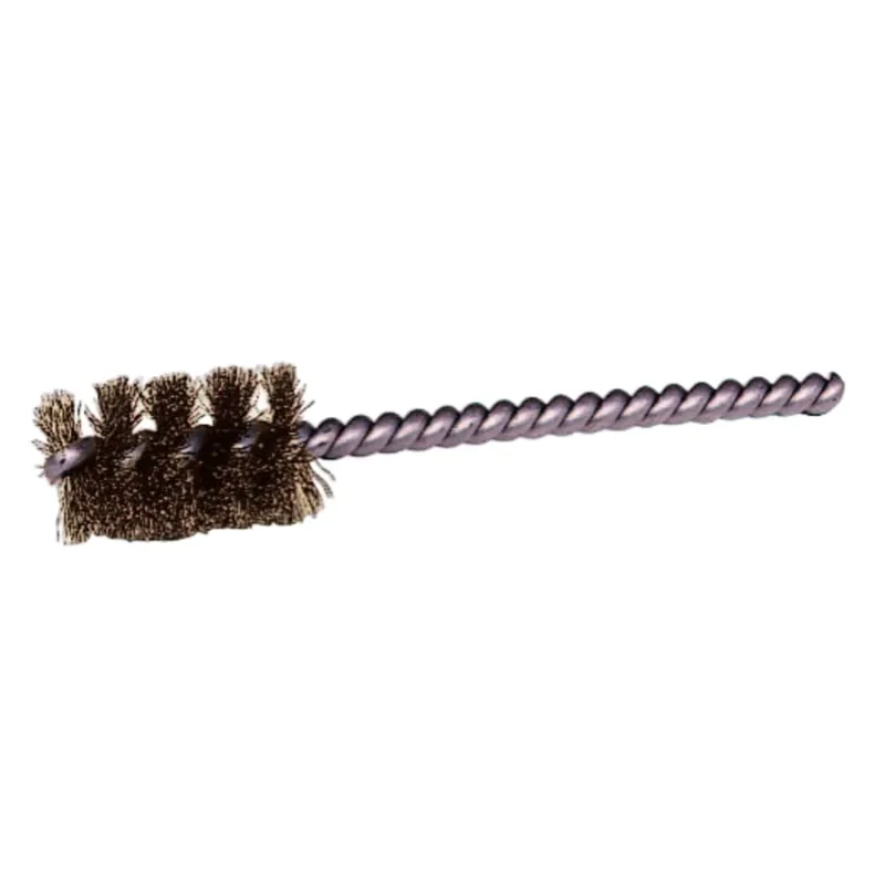 Round Power Tube Brush, 1/2 in, .005 Brass, 1 in B.L. (SM-1/2)