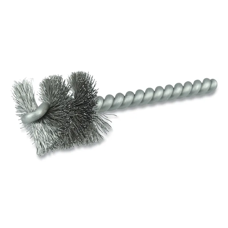 Power Tube Brush, 0.005 in Stainless Steel Fill, 1 in Brush L