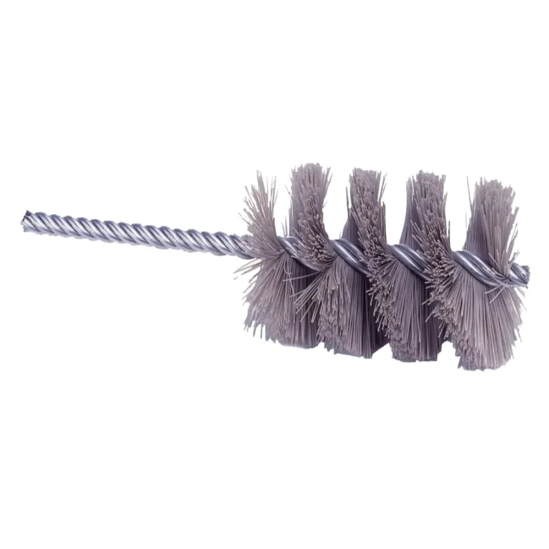 Nylox® Power Tube Brush, 2 in dia, 0.040 in wire, Abrasive Nylon, 2000 RPM
