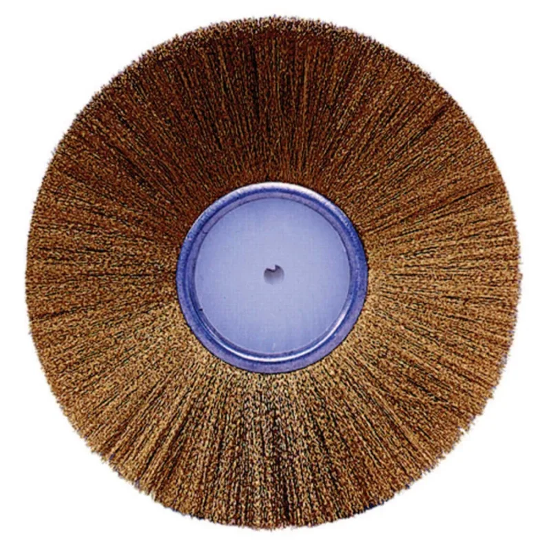 Plater's Wire Wheel, 4 in Dia, .004 in Brass Wire