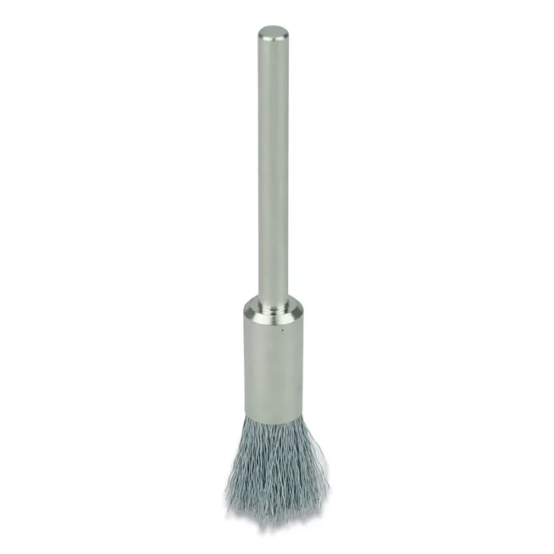 3/16 in Miniature Wire End Brush, 0.003 in Steel Fill, 3/32 in Stem
