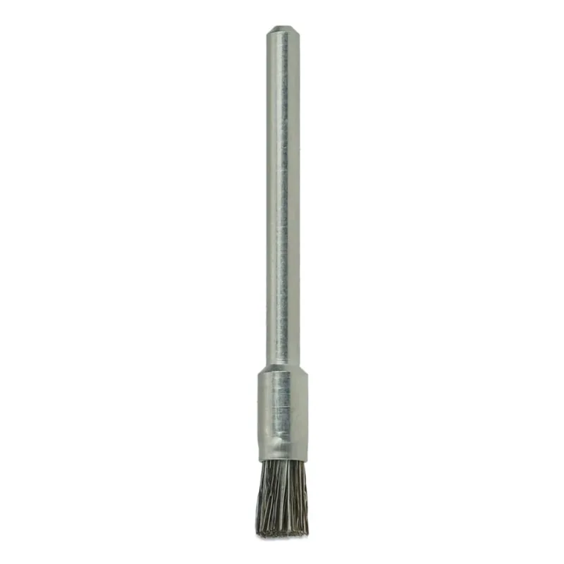 3/16 in Miniature End Brush, Stiff Hair Fill, 1/8 in Stem
