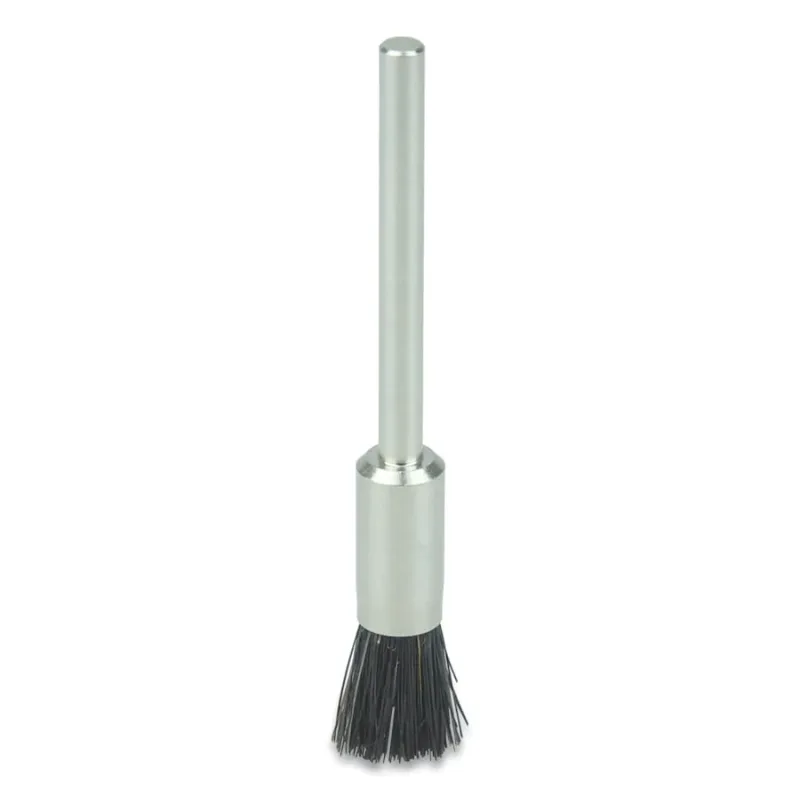 1/4 in Miniature End Brush, Stiff Hair Fill, 1/8 in Stem