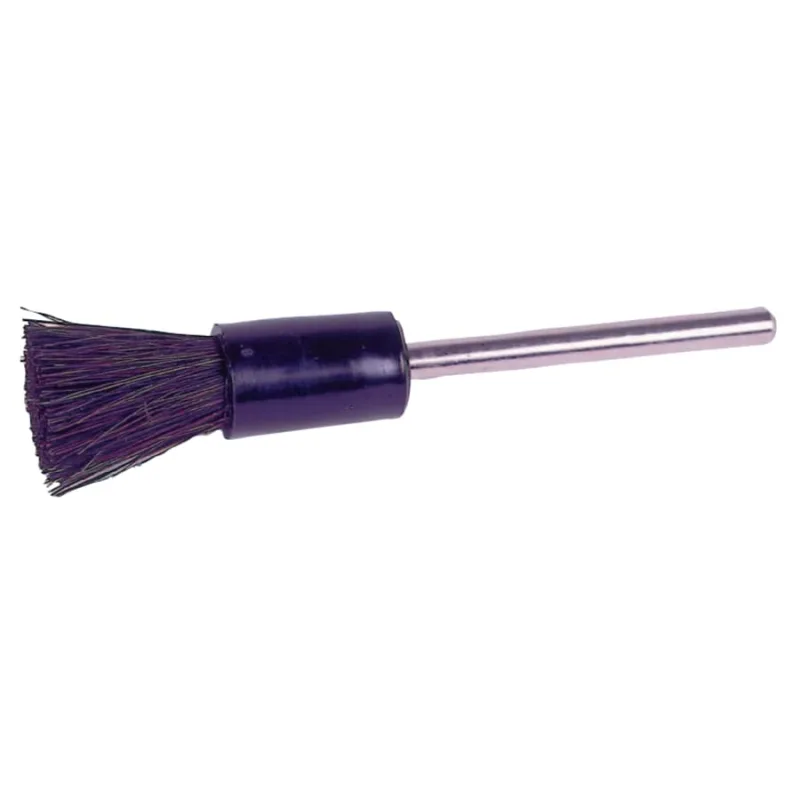 1/4 in Miniature End Brush, Stiff Hair Fill, 1/8 in Stem