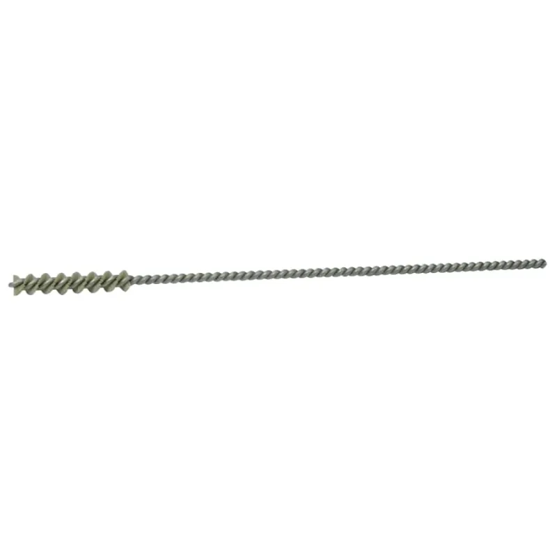 Nylox® Micro-Abrasive Tube Brush, 1 in Brush L, Twisted Single Spiral, .190 in Nylon Fill