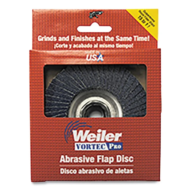 Wolverine® Abrasive Flap Disc, 4 in dia, 36 Grit, 15000 RPM, Alum Back