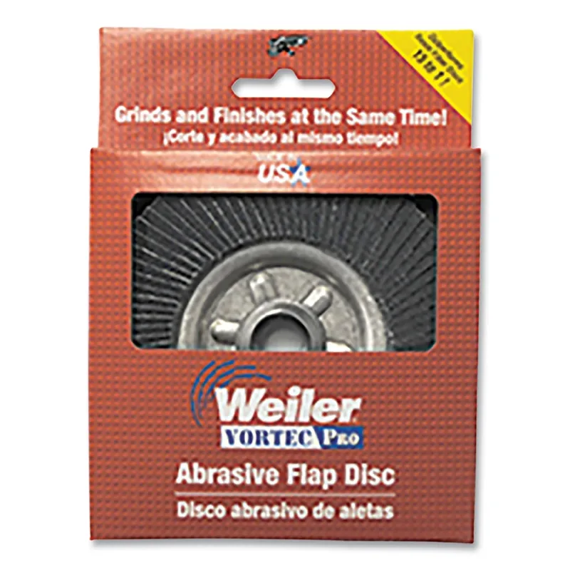 Vortec Pro Coated Flap Disc, 4-1/2 in dia, 36 grit, 5/8 in - 11 arbor, 13000 RPM
