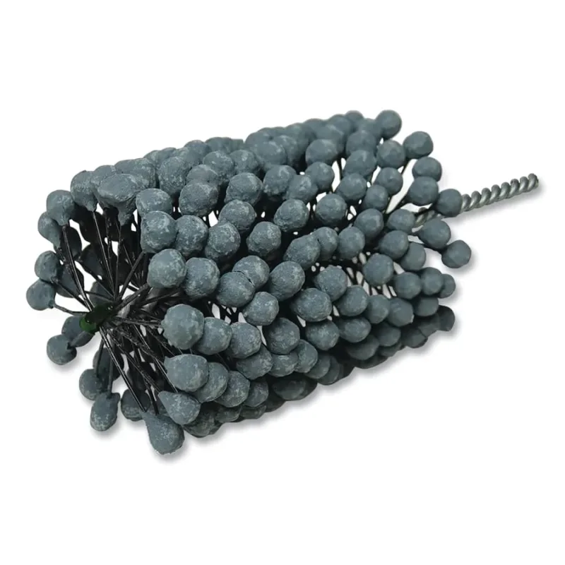 CrossFlex Bore Brush, Abrasive Globules, 4-1/2 in Dia, 4.85 in L, 0.311 in Stem Dia, 120 Grit