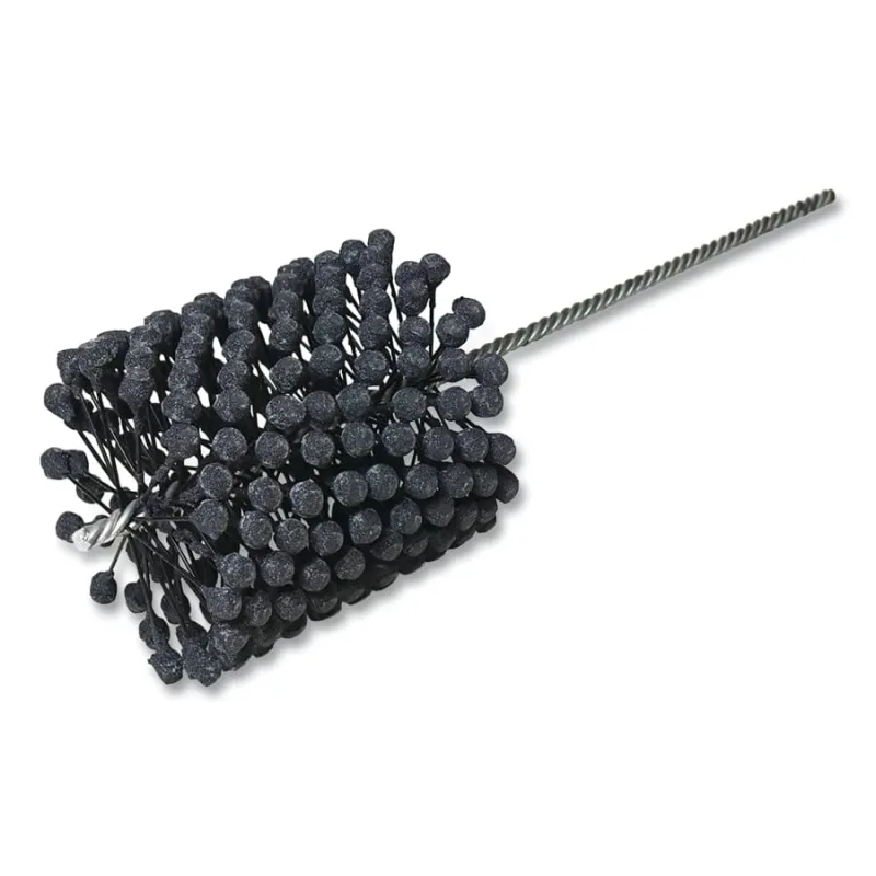 CrossFlex Bore Brush, Abrasive Globules, 5 in Dia, 5.2 in L, 0.346 in Stem Dia, 240 Grit