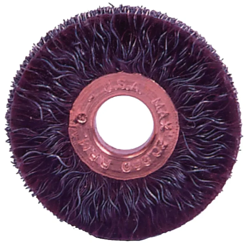 Polyflex® Small Diameter Wire Wheel, 2 in D x 1/4 in W, .014 Steel, 20,000 rpm