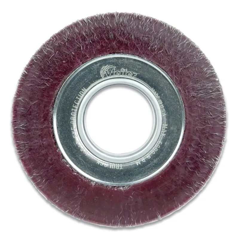 Polyflex® Wide-Face Crimped Wire Wheel, 4 1/2 in D