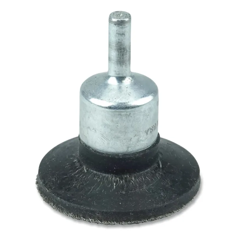 Polyflex® Extra Heavy Duty Stem-Mounted Flared End Brush, Steel, 1-3/4 in x 0.006 in, 25,000 rpm