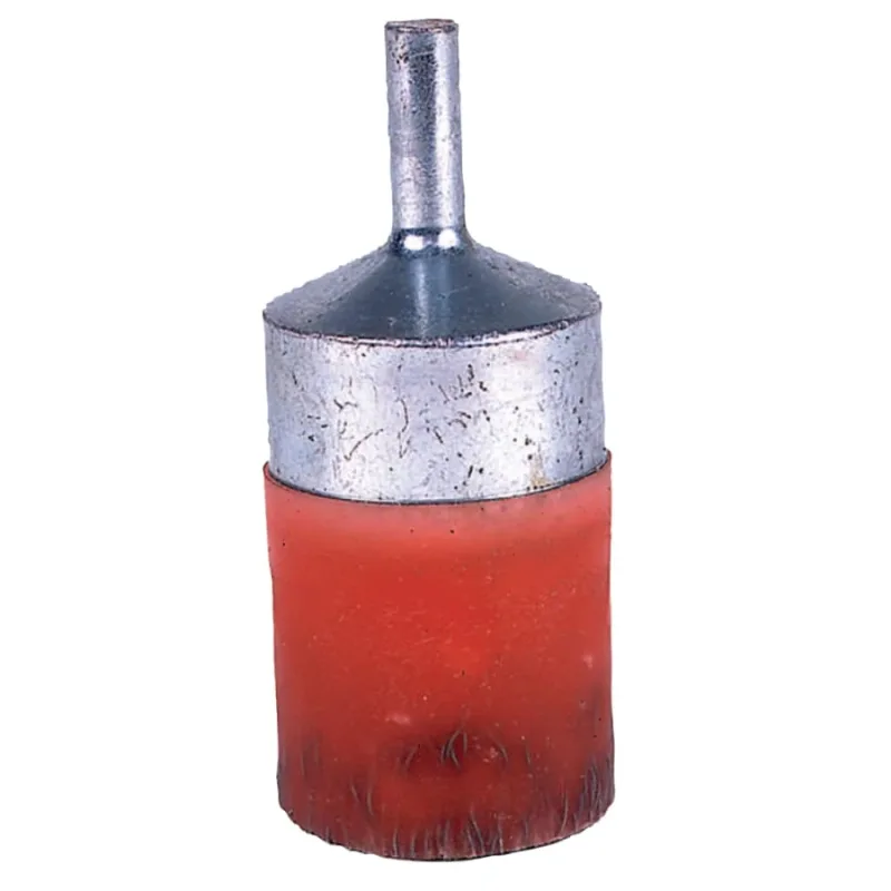 Polyflex Crimped Wire Hollow End Brushes, Steel, 14,000 rpm, 1" x 0.0104
