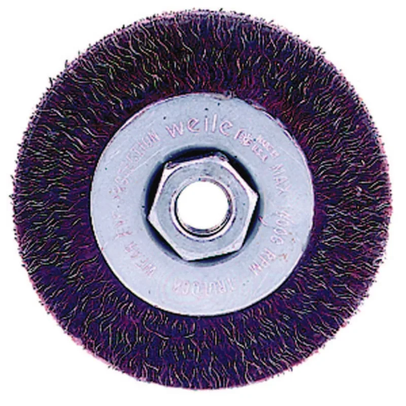 Polyflex® Narrow Face Crimped Wire Wheel, 4 in D, .014 Wire