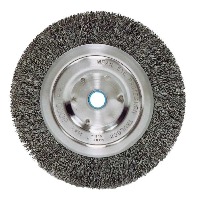 Vortec Pro® Crimped Wire Wheel, 6 in D, .014 Carbon Steel, 6,000 rpm, Retail Pk