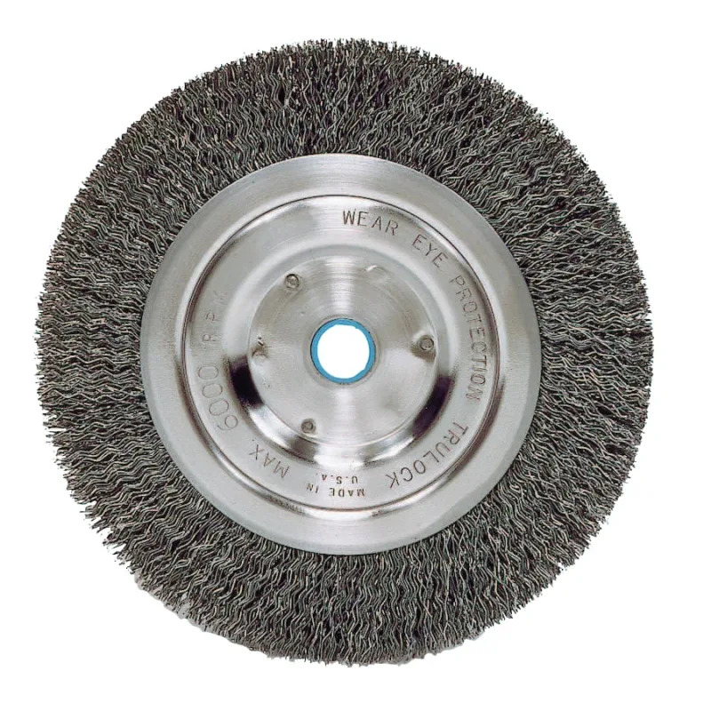 Vortec Pro® Crimped Wire Wheel, 6 in D, .008 Carbon Steel, 6,000 rpm, Retail Pk
