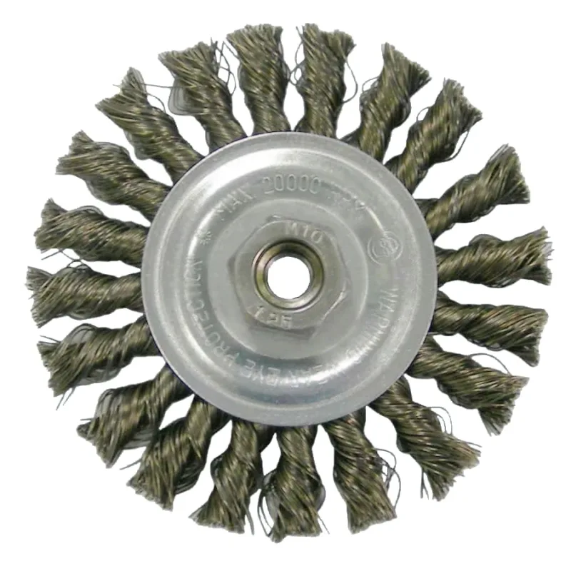 Vortec Pro® Knot Wire Wheel, 4 in D, .014 in Stainless Steel, 5/8 in - 11 Arbor