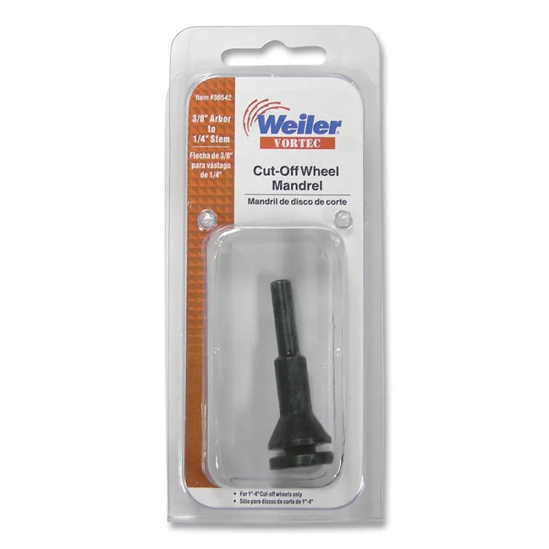 Mandrel, For 3/8 in Wheel Arbor, 1/4 in Stem