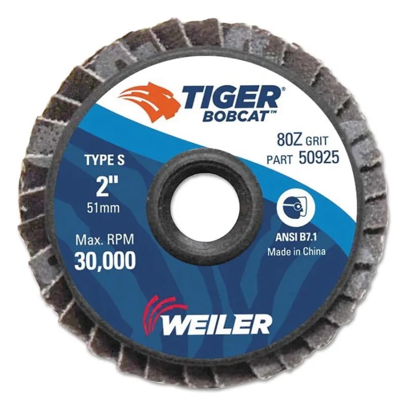 Bobcat™ Flap Discs, Zirconium, 2 in Dia., 36 Grit