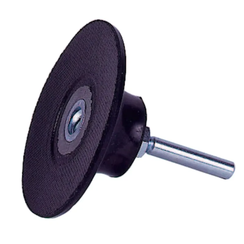 Plastic Button Style Back-Up Pad, 2 in dia, 1/4 Shank dia