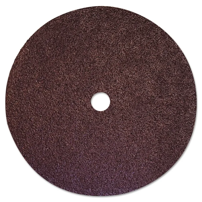 Aluminum Oxide Resin Fiber Disc, 9 in Dia, 7/8 in Arbor, 24 Grit, White Aluminum Ox