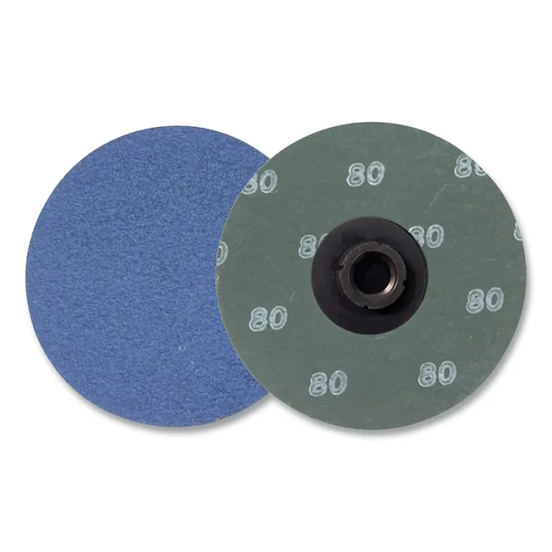 Metal Hub Style Blending Disc, Zirconia Alumina, 3 in dia, 80 grit