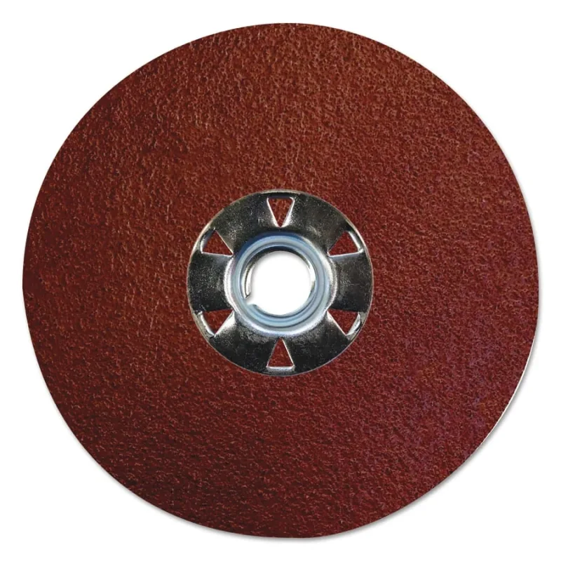 Tiger Aluminum Resin Fiber Discs, 4 1/2 in, 5/8 Arbor, 60 Grit, Aluminum Oxide
