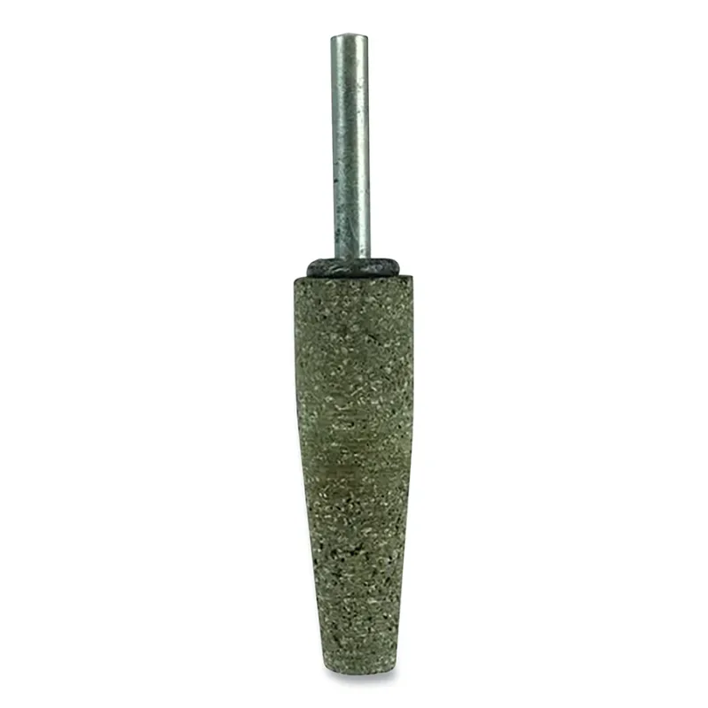 Tiger® Mounted Point, 3/4 in dia x 1/4 in dia Shank x 1-1/2 in L Shank, 24 Grit, Zirconia Alumina, A1, 10 EA/BX