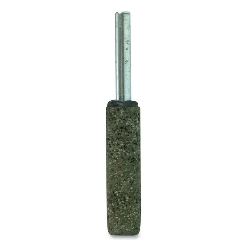 Tiger® Mounted Point, 1/2 in dia x 1/4 in dia Shank x 1-1/2 in L Shank, 24 Grit, Zirconia Alumina, W189, 10 EA/BX