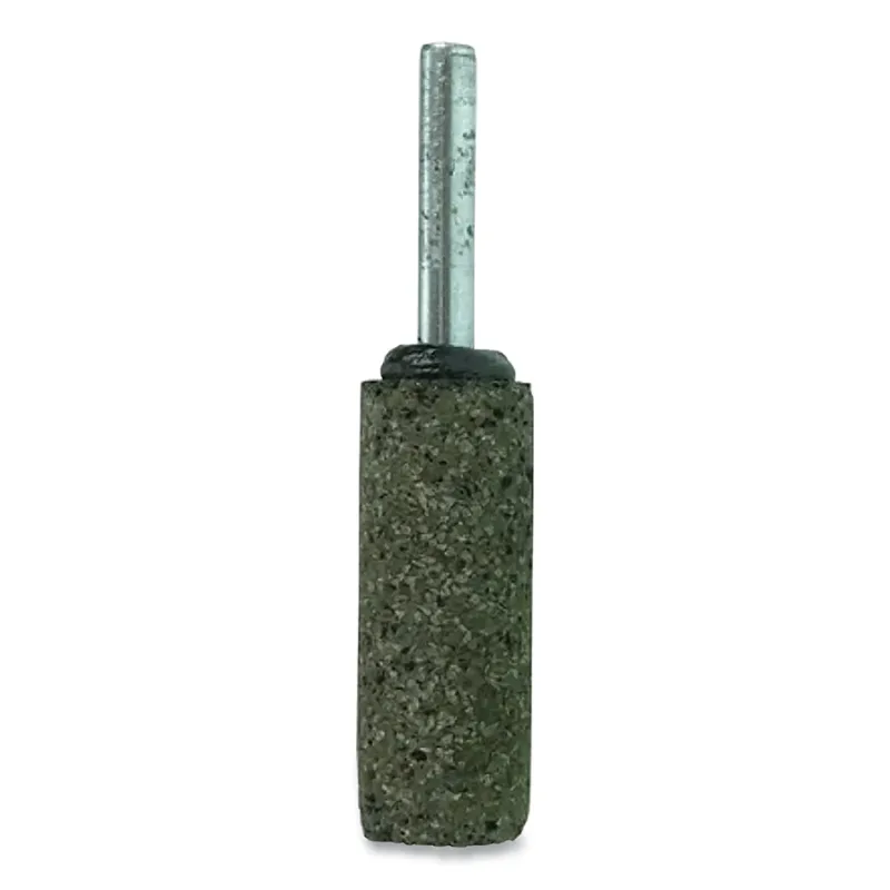 Tiger® Mounted Point, 3/4 in dia x 1/4 in dia Shank x 1-1/2 in L Shank, 24 Grit, Zirconia Alumina, W208, 10 EA/BX
