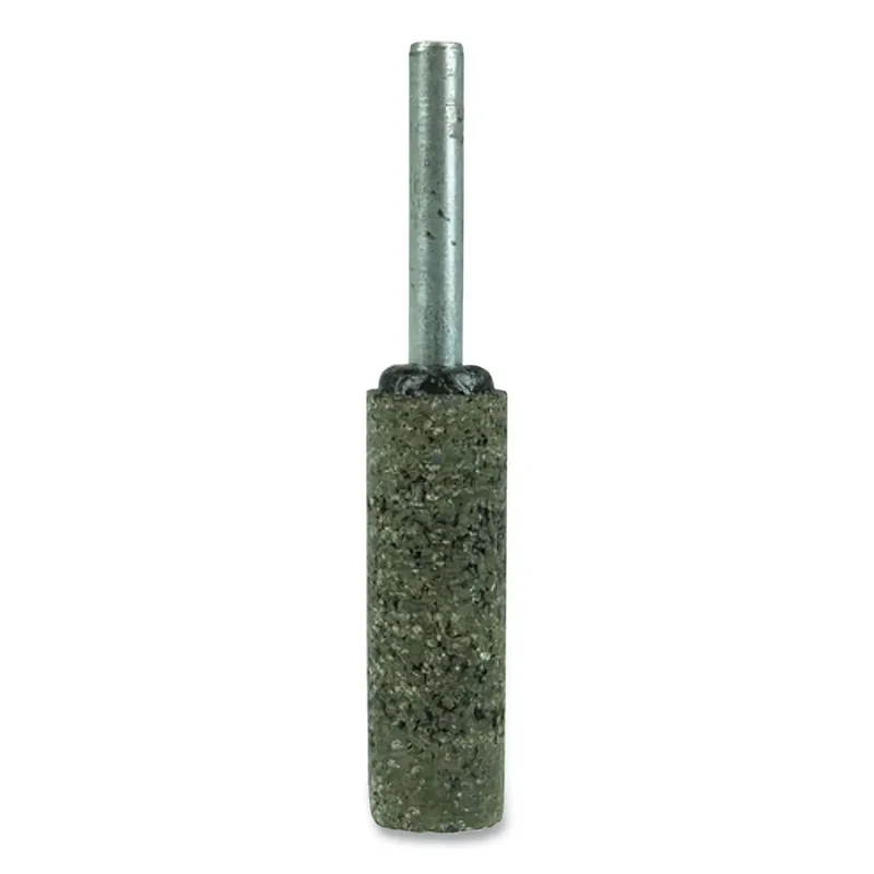 Tiger® Mounted Point, 5/8 in dia x 1/4 in dia Shank x 1-1/2 in L Shank, 24 Grit, Zirconia Alumina, W197, 10 EA/BX