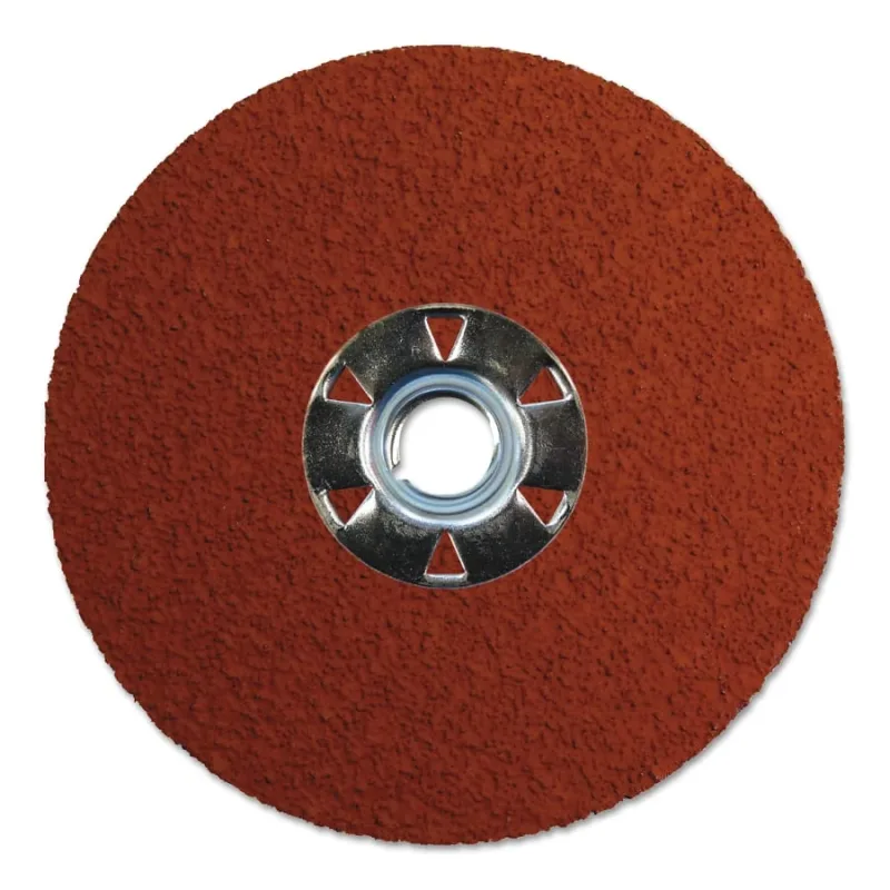 Tiger® Ceramic Resin Fiber Disc, 4-1/2 in dia, 5/8 in-11 UNC Arbor, 24 Grit