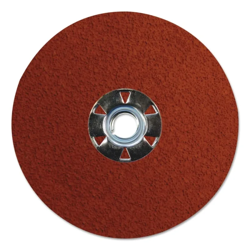 Tiger® Ceramic Resin Fiber Disc, 5 in dia, 5/8 in-11 UNC Arbor, 36 Grit