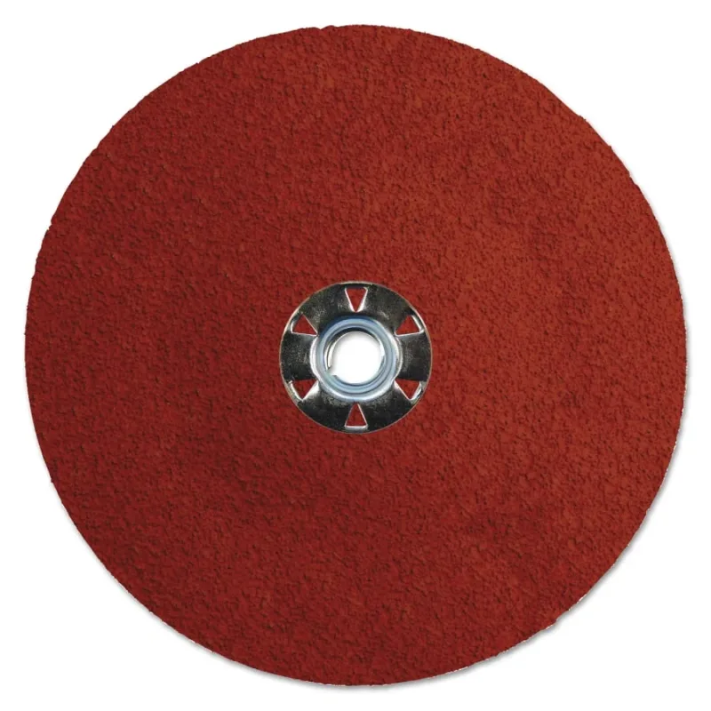 Tiger® Ceramic Resin Fiber Disc, 7 in dia, 5/8 in-11 UNC Arbor, 24 Grit