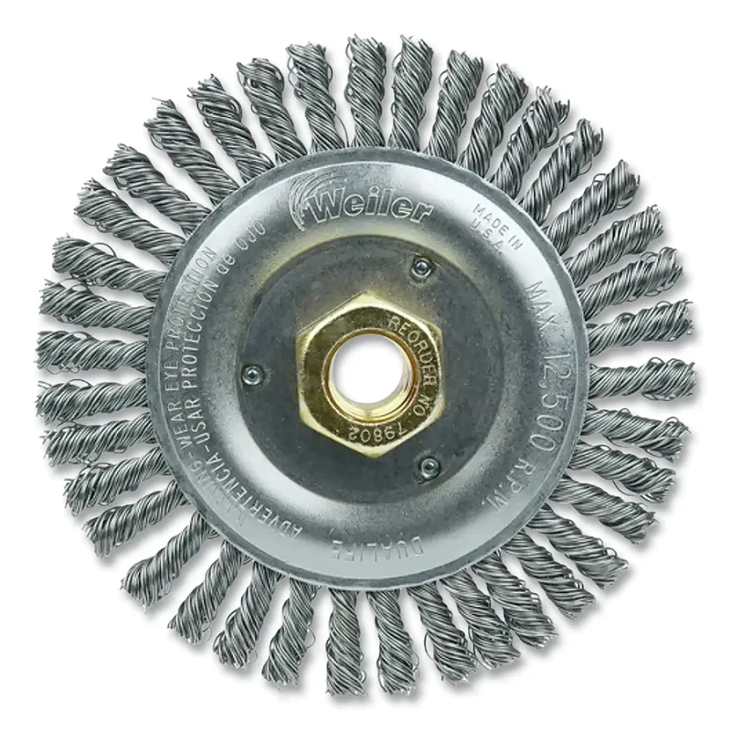 Dually® Stringer Bead Wheel, 5 in dia x 3/16 in Face W x 5/8 in-11 UNC x 0.020 in, 12500 RPM, 5 EA/BX