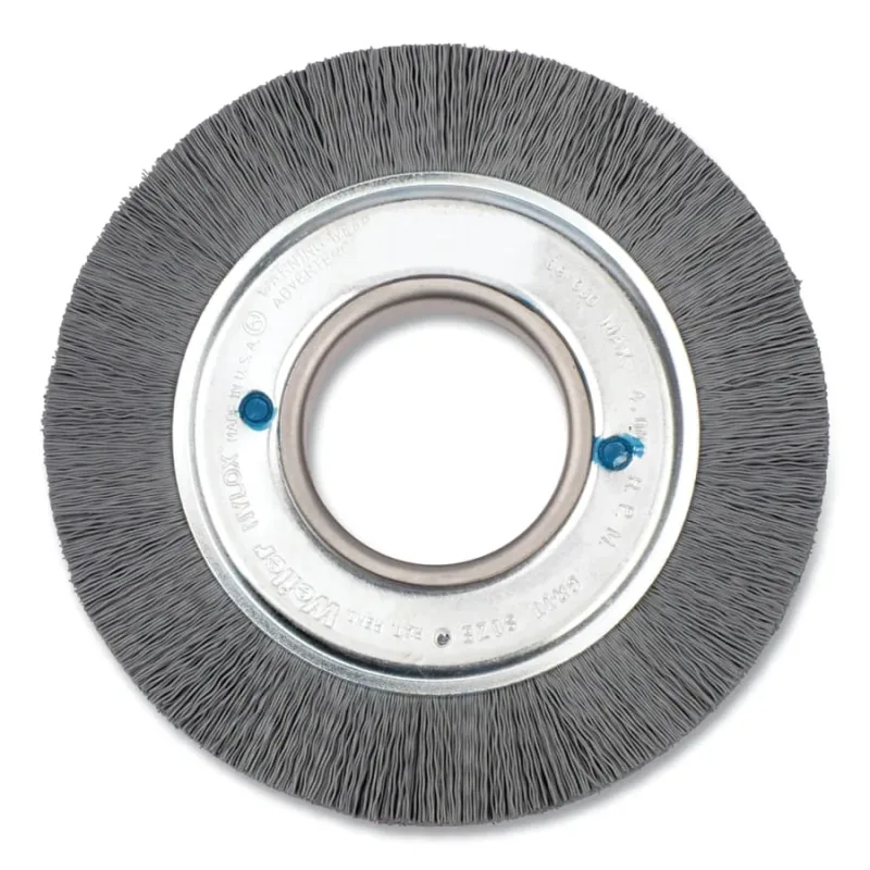 6 in Crimped Filament Nylox Wheel, 0.040/120SC Fill, 2 in Arbor Hole