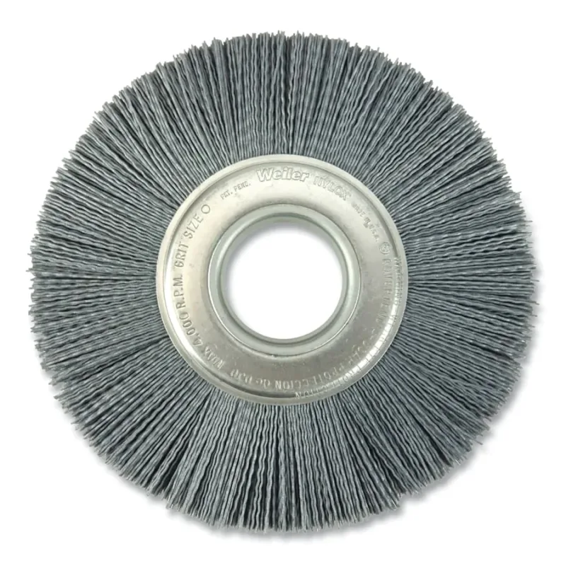 8 in Crimped Filament Nylox Wheel, 0.018/500SC Fill, 2 in Arbor Hole