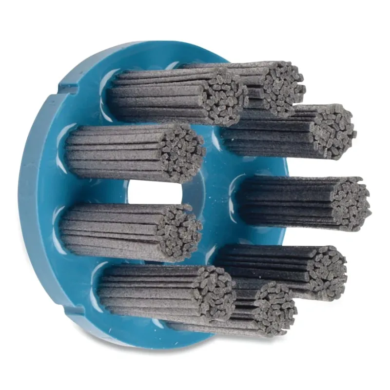 3 in Nylox Disc Brush, Rectangular Filament, 120SC Fill, 7/8 in Arbor Hole