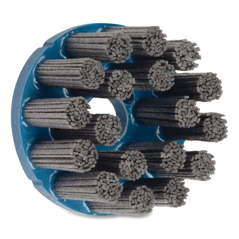 3-1/2 in Nylox Disc Brush, Rectangular Filament, 80SC Fill, 7/8 in Arbor Hole