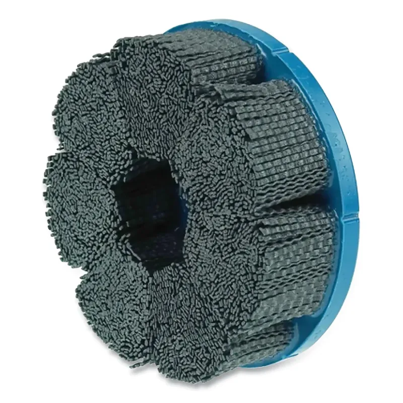 Nylox Disc Brush, Abrasive Nylon, 6 in dia, 80 Grit