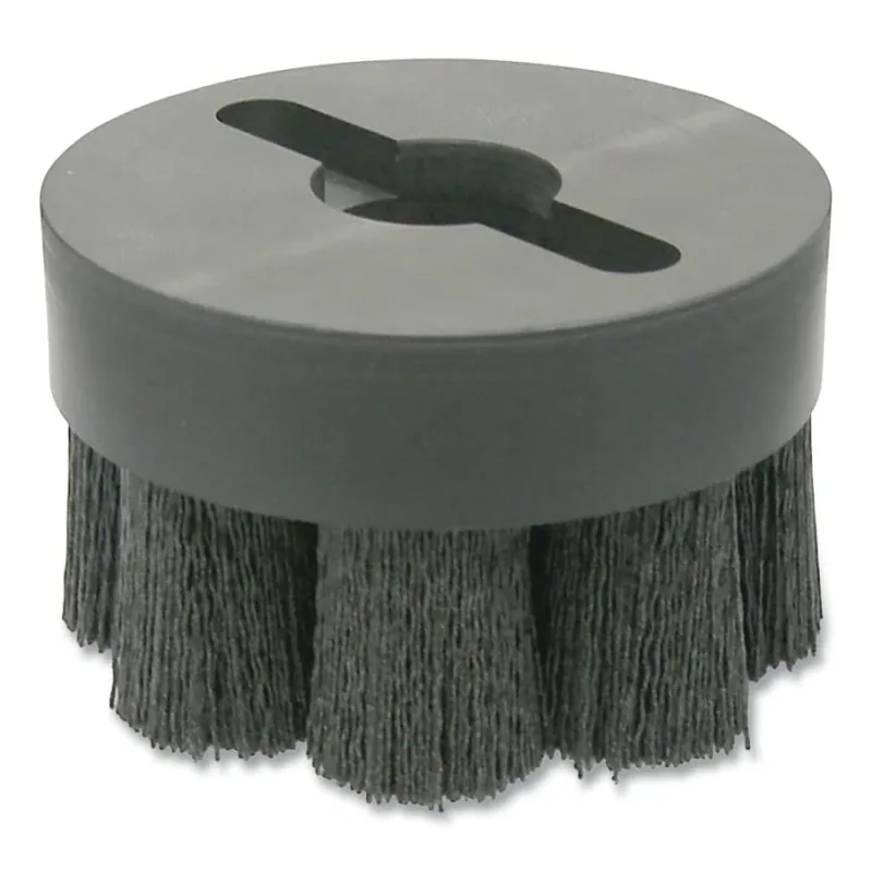 Burr-Rx 4 in Shell-Mill Holder Disc Brush, 0.043/120CG Crimped Fill