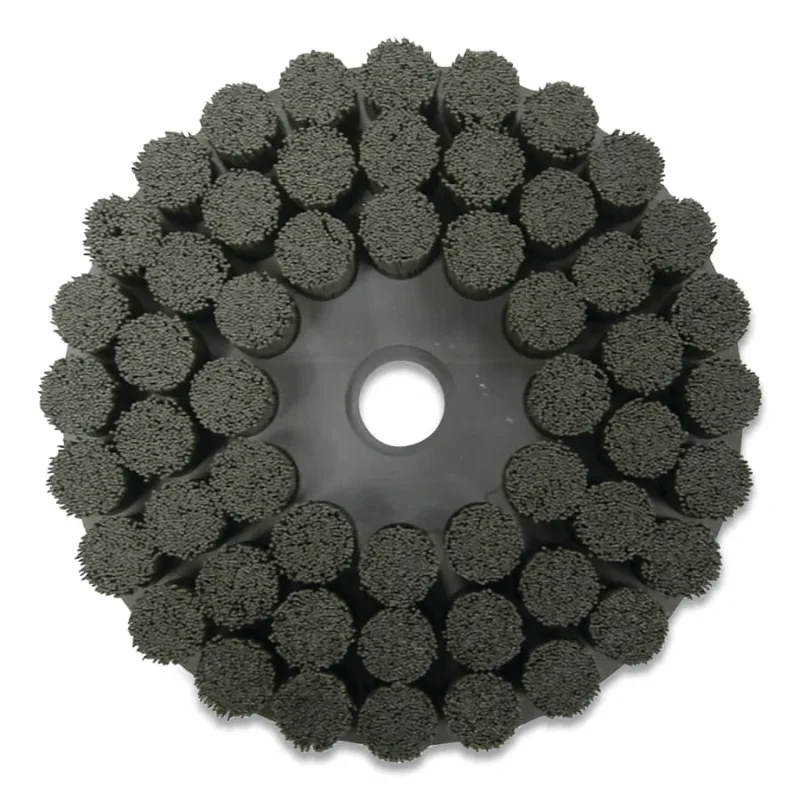 Burr-Rx 10 in Maximum Density Shell-Mill Holder Disc Brush, 0.055/80CG Crimped Fill
