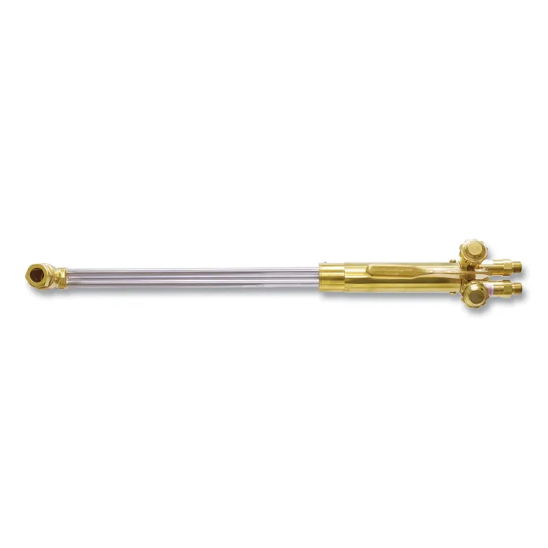 A-Style Hand Cutting Torch, 12 in Cutting Cap., 21 in Torch L, Bottom Rear Lever, 180° Head Angle