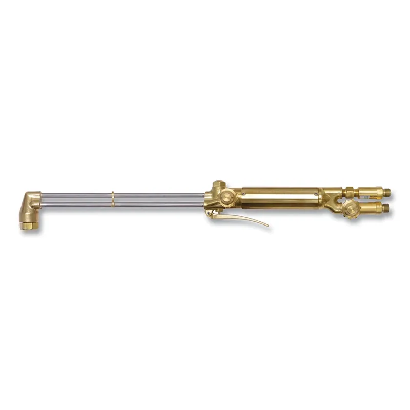 A-Style Hand Cutting Torch, 12 in Cutting Cap., 21 in Torch L, Bottom Middle Lever, 180° Head Angle