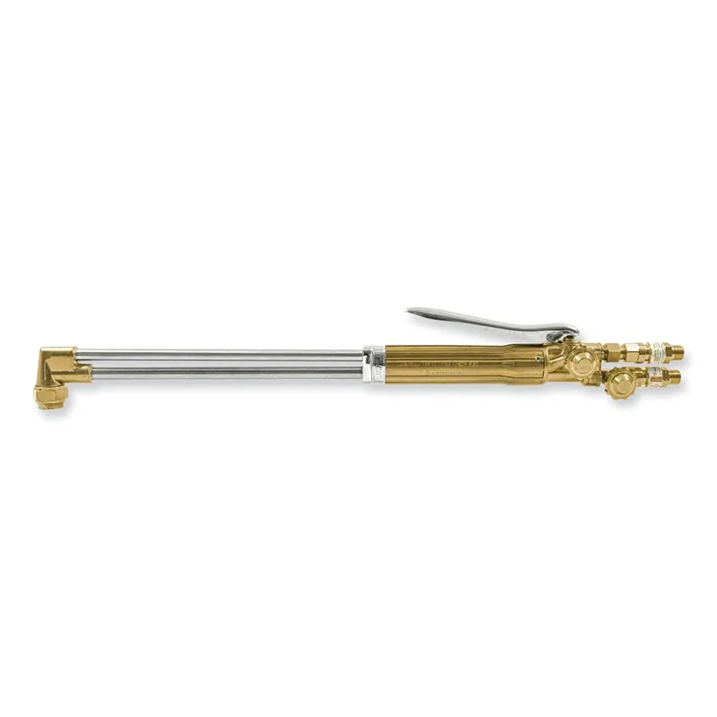 V-Style Hand Cutting Torch, 12 in Cutting Cap., 21 in L, Top Rear Lever, 90° Head Angle, with Flashback Arrestors