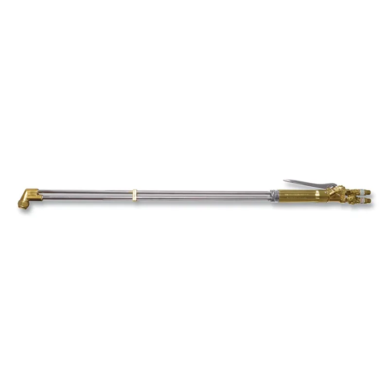 V-Style Hand Cutting Torch, 12 in Cutting Cap., 36 in Torch L, Top Rear Lever, 75° Head Angle, with Flashback Arrestors
